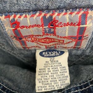 Revolt overall Jean bib shorts